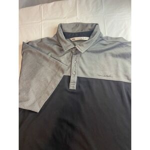 Men's Travis Mathew Gray & Black Golf Polo Shirt- Size XL-Excellent Condition
